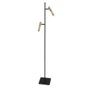 Steinhauer floor lamp ALISIO 2 flames IP20, brass dimmable