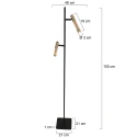 Steinhauer Luminaria de pedestal ALISIO IP20, regulable