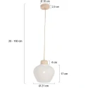anne light & home Luminaria colgante TRAVINO E27 IP20, regulable