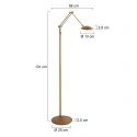 Steinhauer floor lamp DAPHNE 2 IP20, dimmable