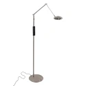 Steinhauer Luminaria de pedestal DAPHNE 2 de 1 llama IP20, acero regulable