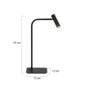 Mexlite Luminaria de mesa LUMO IP20, regulable