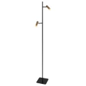 Luminaria de pedestal LUMO de 2 llamas IP20, negro regulable