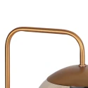 Steinhauer Luminaria de pared BOLLIQUE de 1 llama E14 IP20, color bronce regulable