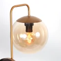 Steinhauer Luminaria de pared BOLLIQUE de 1 llama E14 IP20, color bronce regulable