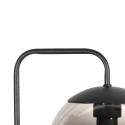 Steinhauer Luminaria de pared BOLLIQUE de 1 llama E14 IP20, negro regulable