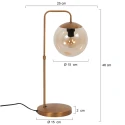 Steinhauer table lamp BOLLIQUE E14 IP20, dimmable