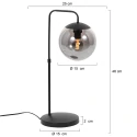 Steinhauer table lamp BOLLIQUE E14 IP20, dimmable