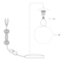 Steinhauer table lamp BOLLIQUE E14 IP20, dimmable