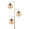 Steinhauer floor lamp BOLLIQUE 3 flames E14 IP20, bronze dimmable