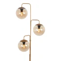 Steinhauer floor lamp BOLLIQUE 3 flames E14 IP20, bronze dimmable