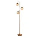 Steinhauer floor lamp BOLLIQUE 3 flames E14 IP20, bronze dimmable