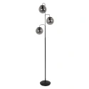 floor lamp BOLLIQUE 3 flames E14 IP20, black dimmable