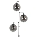 Steinhauer floor lamp BOLLIQUE 3 flames E14 IP20, black dimmable