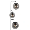 Steinhauer floor lamp BOLLIQUE 3 flames E14 IP20, black dimmable