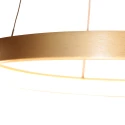 pendant luminaire RINGLEDE 1 flame IP20, gold dimmable