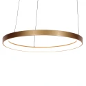 pendant luminaire RINGLEDE 1 flame IP20, gold dimmable
