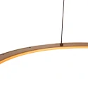 pendant luminaire RINGLEDE 1 flame IP20, gold dimmable