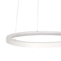 Steinhauer pendant luminaire RINGLEDE 1 flame IP20, white dimmable