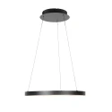 Steinhauer pendant luminaire RINGLEDE 1 flame IP20, black dimmable