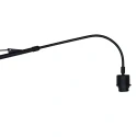 Steinhauer wall luminaire SILVA ALBA 1 flame E27 IP20, black dimmable