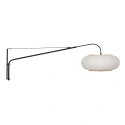 Steinhauer wall luminaire SILVA ALBA 1 flame E27 IP20, black dimmable