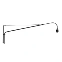 Steinhauer wall luminaire SILVA ALBA 1 flame E27 IP20, black dimmable