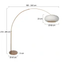 Steinhauer floor lamp SPARKLED LIGHT E27 IP20, dimmable