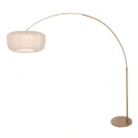 Steinhauer arc luminaire VELA LINO 1 flame E27 IP20, bronze dimmable