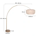 Steinhauer floor lamp SPARKLED LIGHT E27 IP20, dimmable