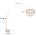 Steinhauer floor lamp SPARKLED LIGHT E27 IP20, dimmable