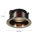 Steinhauer recessed spotlight PELITE SPOT IP44, dimmable