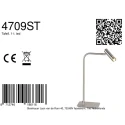 Steinhauer table lamp VOLARI IP20, dimmable