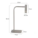 Steinhauer table lamp VOLARI IP20, dimmable