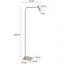 Steinhauer floor lamp VOLARI IP20, dimmable