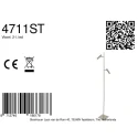 Steinhauer floor lamp VOLARI IP20, dimmable
