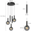 Steinhauer pendant luminaire VOLARI IP20, dimmable