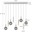 Steinhauer pendant luminaire VOLARI IP20, dimmable