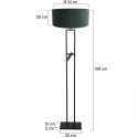 Steinhauer Luminaria de pedestal STANG E27 IP20