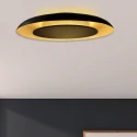 Steinhauer ceiling luminaire GOLDEN VEIL 2 flames IP20, black dimmable