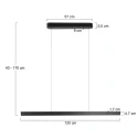 Steinhauer Luminaria colgante KAROL IP20, regulable