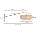 Steinhauer wall luminaire ELEGANT CLASSY E27 IP20, dimmable