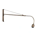 Steinhauer wall luminaire SILVA ALBA 1 flame E27 IP20, bronze dimmable