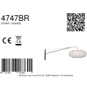 Steinhauer wall luminaire SILVA ALBA 1 flame E27 IP20, bronze dimmable