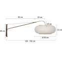 Steinhauer wall luminaire SILVA ALBA 1 flame E27 IP20, bronze dimmable