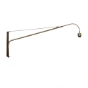Steinhauer Luminaria de pared ELEGANT CLASSY de 1 llama E27 IP20, color bronce regulable