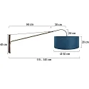 Steinhauer wall luminaire ELEGANT CLASSY E27 IP20, dimmable