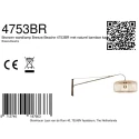 Steinhauer Luminaria de pared BREEZA BEACH 3 de 1 llama E27 IP20, color bronce regulable