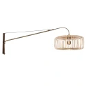 Steinhauer Luminaria de pared BREEZA BEACH 3 de 1 llama E27 IP20, color bronce regulable