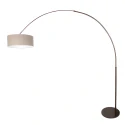 Steinhauer floor lamp SPARKLED LIGHT 1 flame E27 IP20, cocoa dimmable